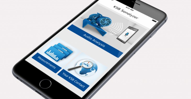 Aplikacja mobilna KSB Sonolyzer wprowadza wszystkie pompy w erę Industry 4.0/ACHEMA 2015