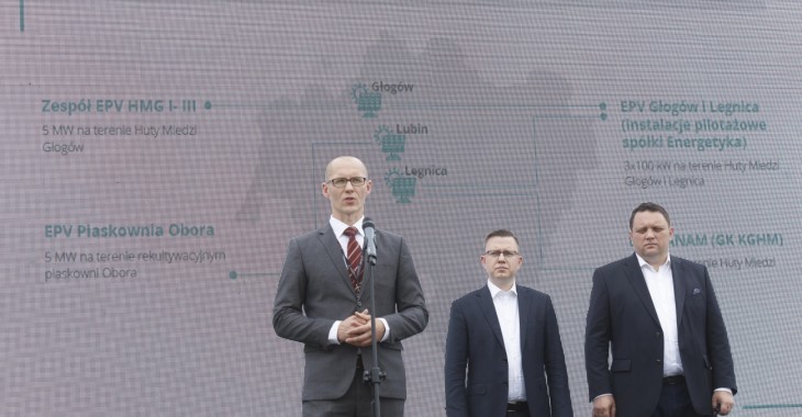 Zielone inwestycje w KGHM – powstają trzy farmy fotowoltaiczne Zielone inwestycje w KGHM – powstają trzy farmy fotowoltaiczne